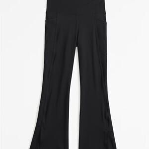Abercrombie Girls Black Flare Active Pants | Size 15/16